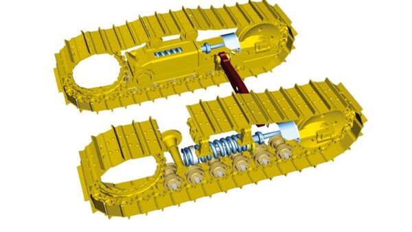 Шасси бульдозера SEM 816D, схема