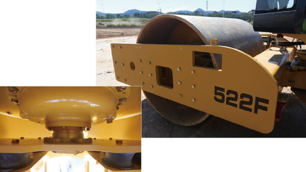 Гидравлика и вибросистема разработки Caterpillar на грунтовом катке SEM 522F