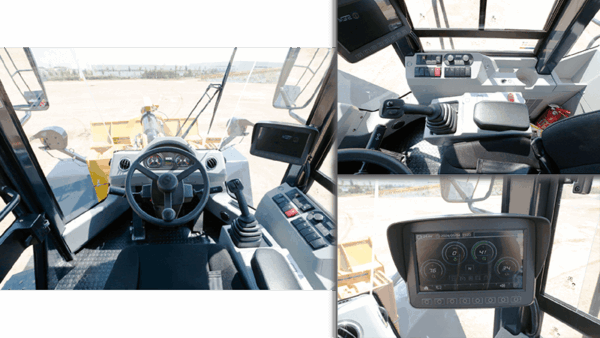 Кабина оператора в карьерном фронтальном погрузчике SEM 688G